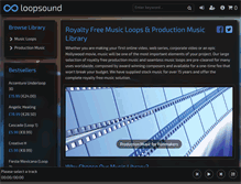 Tablet Screenshot of loopsound.com